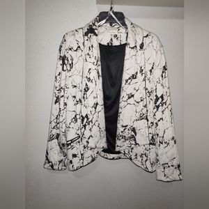 Calvin Klein Black & White Suit Jacket Size 1X